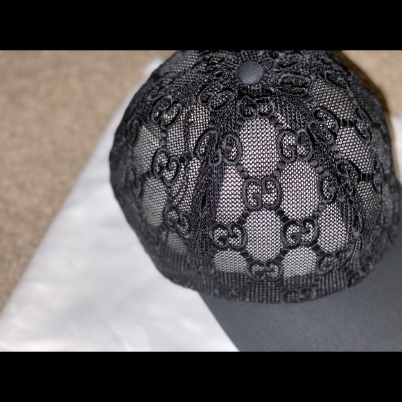 Gucci Lace Black Women’s Fitted Hat - Picture 4 of 9